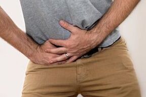bol u donjem dijelu trbuha s prostatitisom